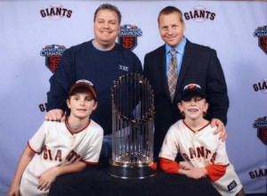 VIP Guests with 2010 San Francisco Giants World Series Trophy
